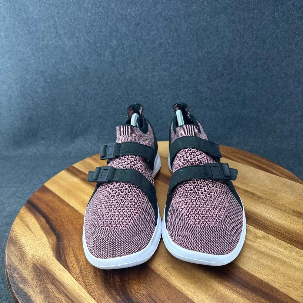 Nike Air Sock Racer Ultra Flyknit Mens 11 Pink Black Buckle Sneakers 898022-003